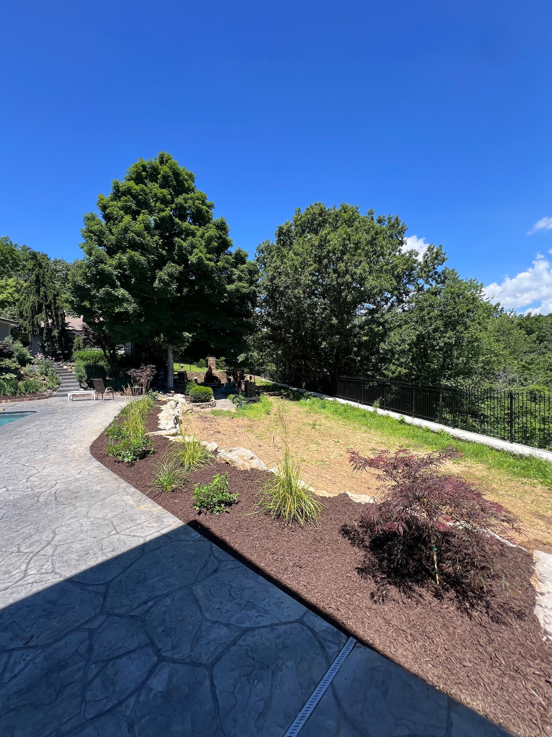 Backyard Landscaping and Hardscaping Build in Progress