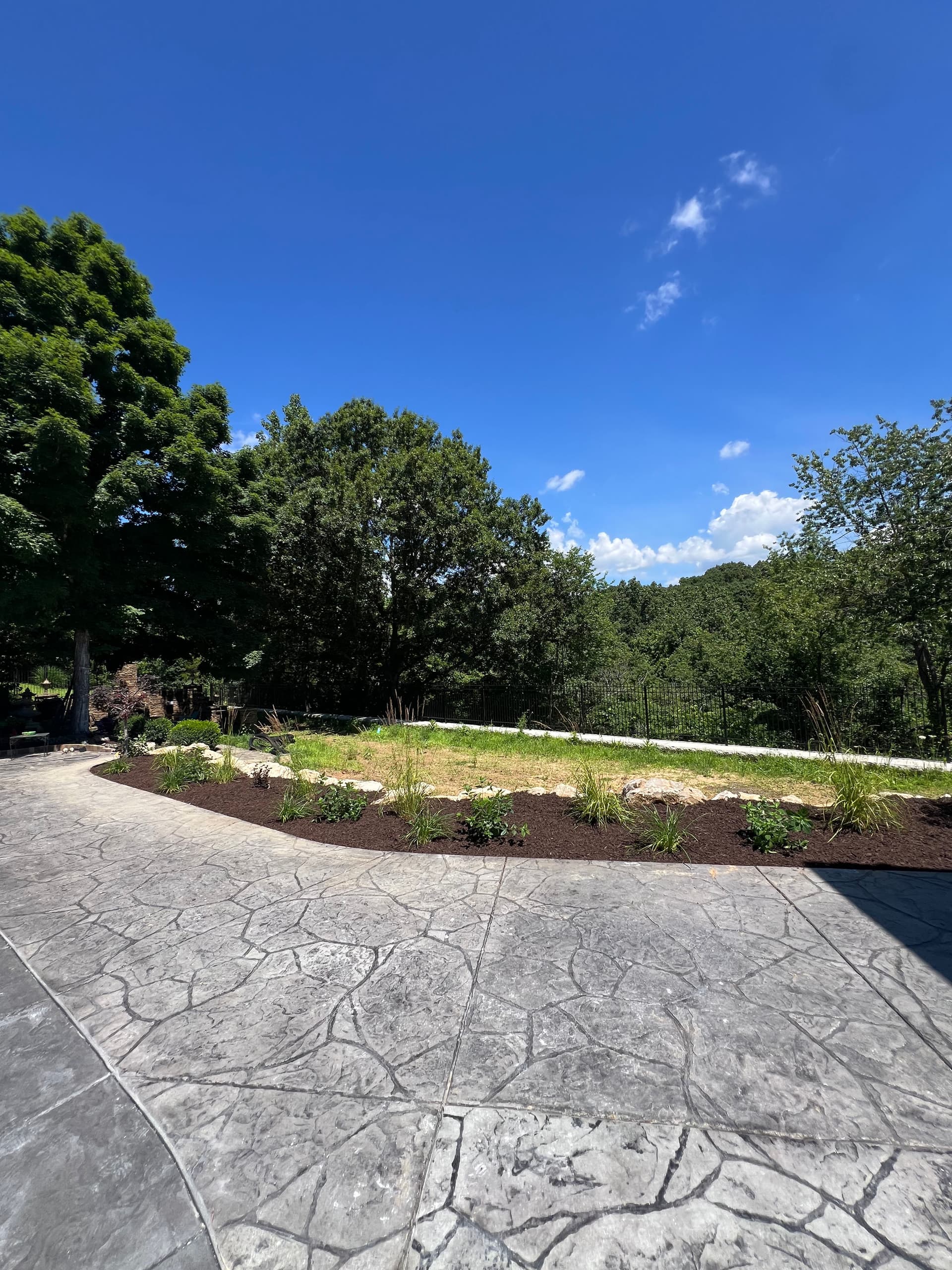 Backyard Landscaping and Hardscaping Build in Progress